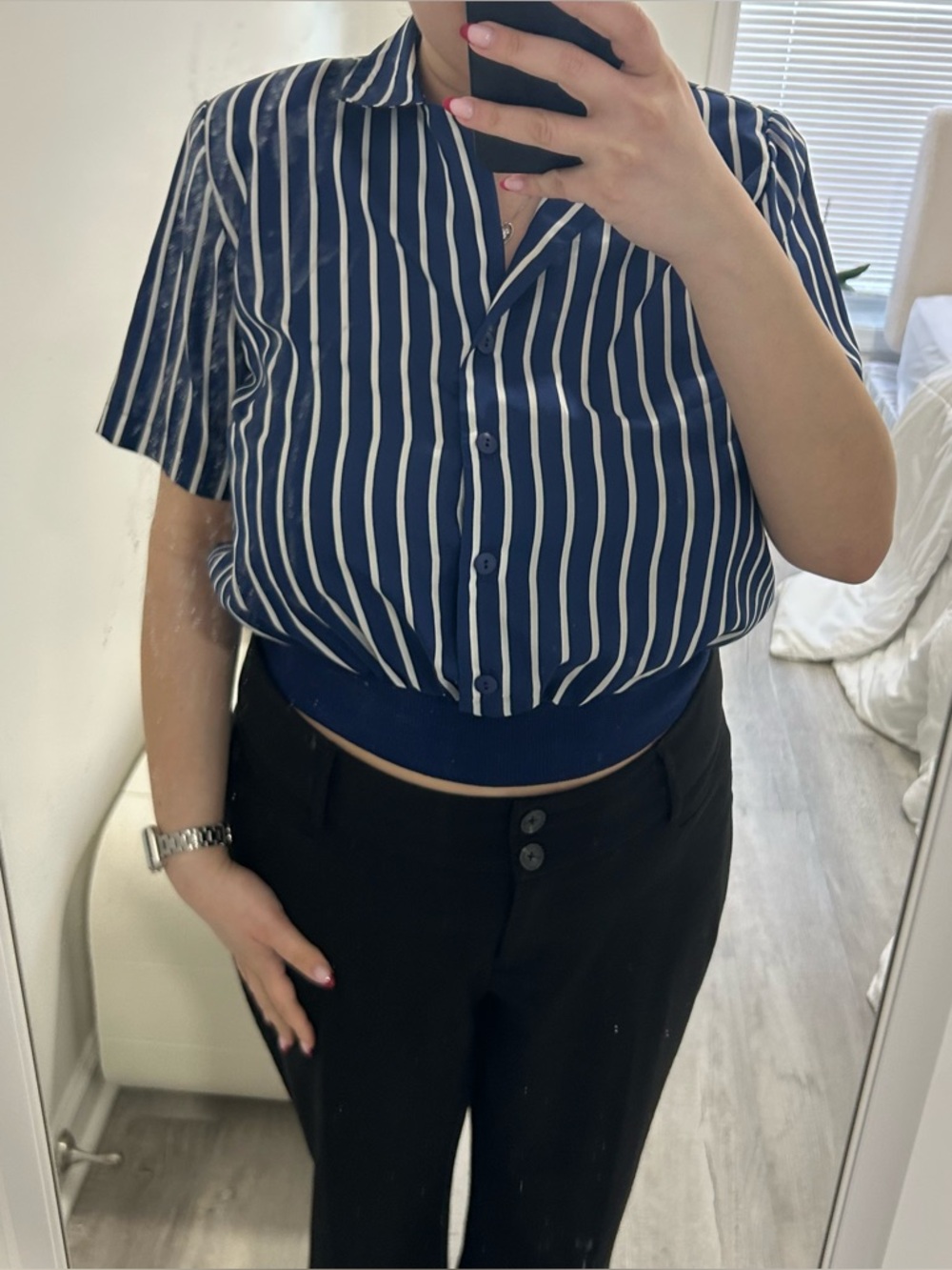 vintage judy bond button down blouse